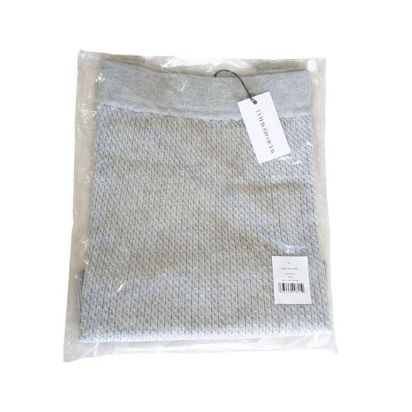 WeWoreWhat Cable Knit Tennis Skirt in Heather Grey Sz L NWT - Picture 12 of 15